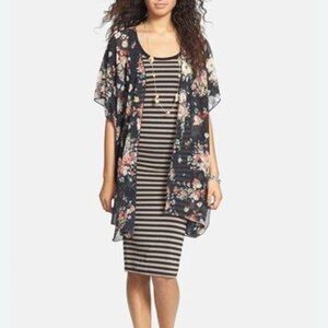 Band of Gypsies Floral Sheer Kimono